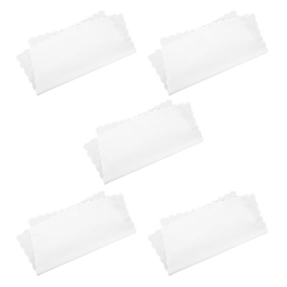 HOOWIFFY 5Pcs White Cotton Bandanas for Art Projects and Multipurpose Use Ideal for Artists and DIY Enthusiasts