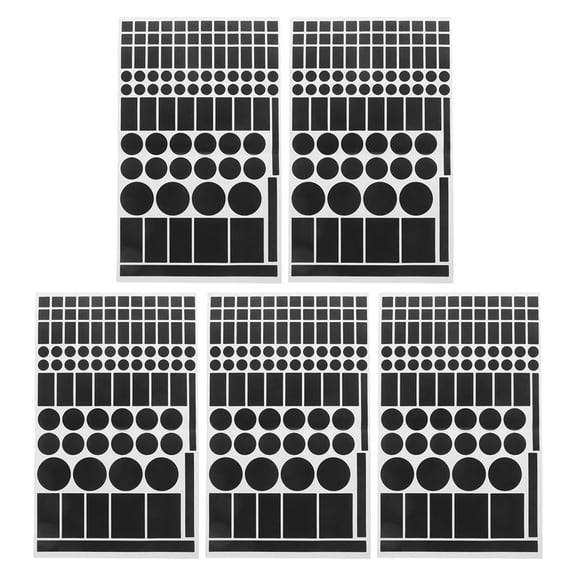 HOOWIFFY 5Sheets LED Light Blocking Stickers Black Adhesive Light Dimming Covers for Electronics Home Use