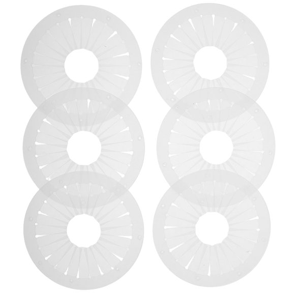 HOOWIFFY 6Pcs Brooch Pleated Template with Ribbon Alignment Tool for DIY Flower Craft