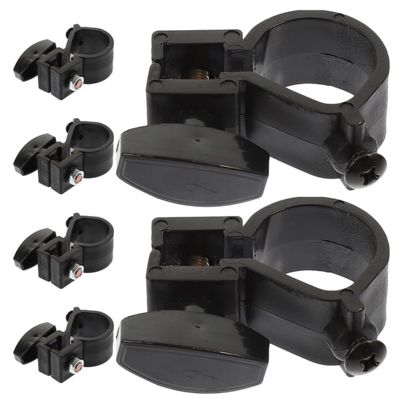 HOOWIFFY 6-Piece Black ABS Metal Support Set for Metal Easel Painting Stand, Outdoor Art Accessories