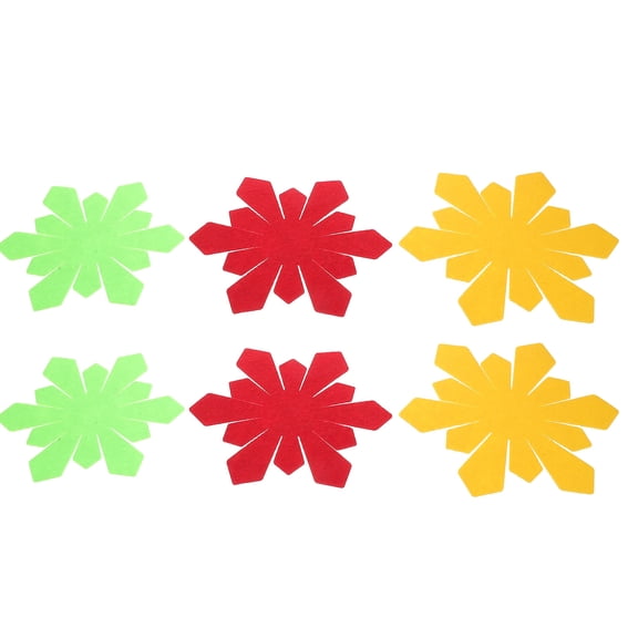 HOOWIFFY 6-Pack Kawaii Table Mats Assorted Colors Fabric Placemats for Kitchen Dining Room