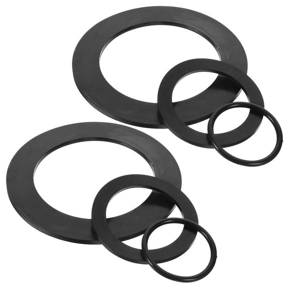 HOOWIFFY Rubber Flat Washer Set 6pcs for Home Repair and Valve Fixing