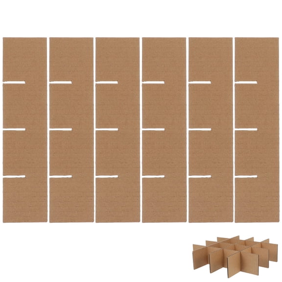 HOOWIFFY Khaki Grid Packaging Box Protector for Small Items, Versatile and Aesthetic 6Pcs