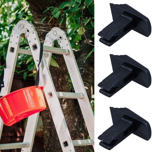 HOOWIFFY Ladder Parts Replacement Telescopic Ladder Switch Black Aluminum Alloy 6Pcs