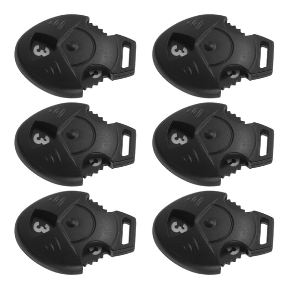 HOOWIFFY 6-Pack Portable Black Golf with Number Tags for Easy Identification and