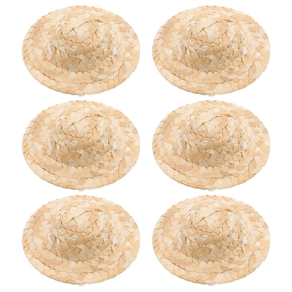 HOOWIFFY 6Pcs Tiny Craft Hats Assorted Colors Versatile Styling for Pet Outfits