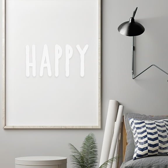 HOOWIFFY 6Pcs Multi-purpose Mailbox Letters Stickers PVC White for Classrooms