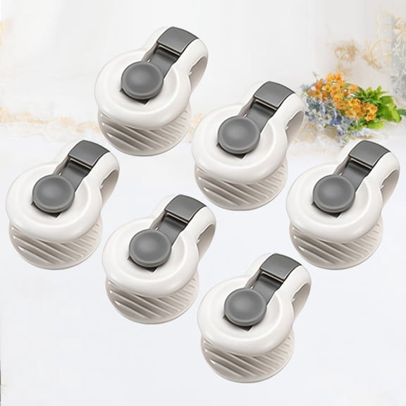 HOOWIFFY 6-Pack Bed Sheet Fasteners ABS Clips to Secure Duvet Covers and Keep Bedding Neat, Tight, and Organized