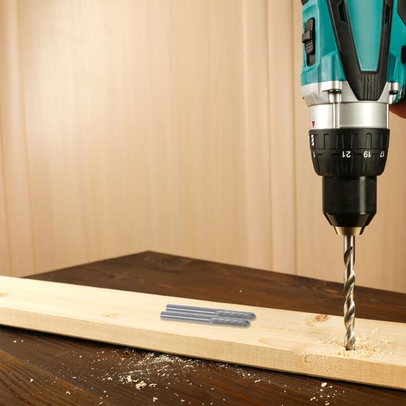 HOOWIFFY 6Pcs Carbide Burring Bits for Metal Polishing and Grinding, Grey Metalworking Tools Set