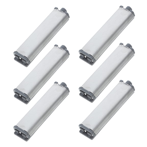HOOWIFFY 6-Pack Soft Close Push Button Cabinet Door Hinges with Self-Closing Steel Shell Latch Hardware for Smooth
