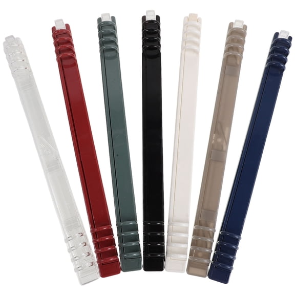 HOOWIFFY Assorted Color Plastic Spiral Binding Coils, Flat Writing, Compatible, Stable Spine, 7Pcs