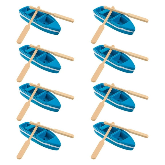 HOOWIFFY 8 Sets Miniature Sailing Boats Craft Materials Realistic Model Kits for Home Decor and Creative Projects