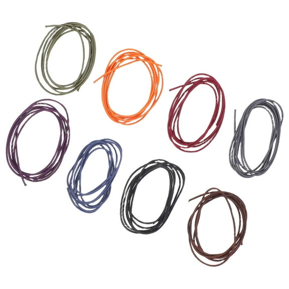 HOOWIFFY Assorted Color Elastic Planner Bands for Notebooks and Journals, 8 Pieces Nylon Straps