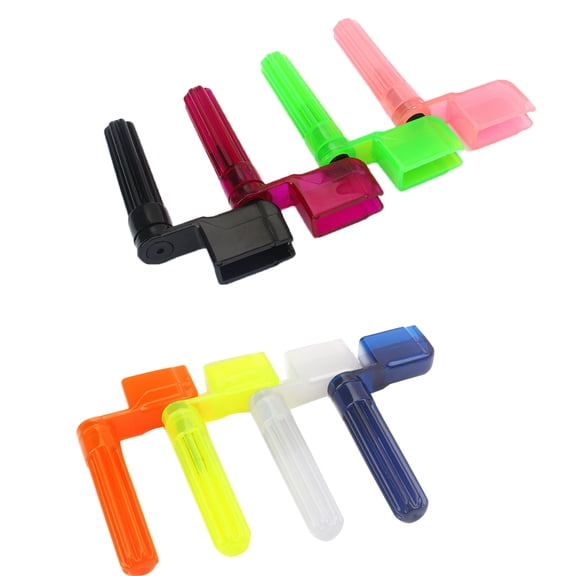 HOOWIFFY 8Pcs Durable Plastic Guitar Peg Winders with Bridge Pin Pullers for Guitar Use