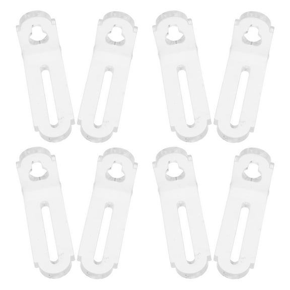 HOOWIFFY 8Pcs Acrylic Corner Brackets Transparent Support Braces for Home Furniture Reinforcement