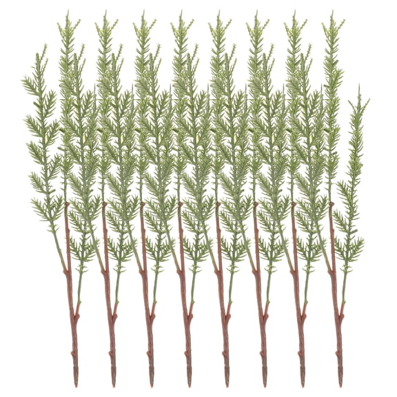 HOOWIFFY Artificial Pine Needle Branches Green Faux Greenery Stems for Holiday, Seasonal, and Everyday Home Decoration