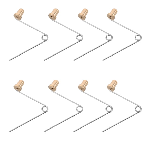 HOOWIFFY 8Pcs Push Button Spring Clips V Shape Locking Spring for Portable Fishing Chair Hardware Repair