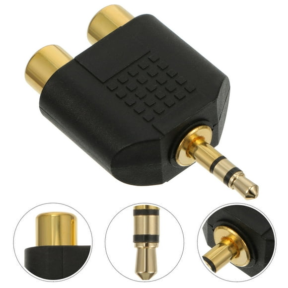 HOOWIFFY 8Pcs Stereo Splitter for Audio Connection with Y Shape Stereo Jack Y Splitter