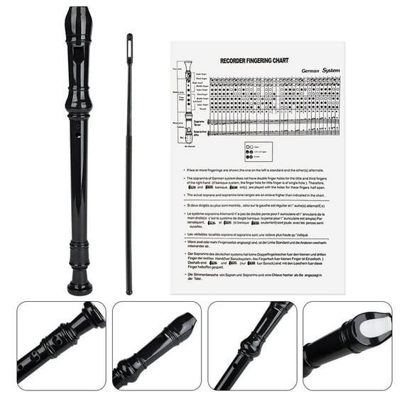 HOOWIFFY 8hole Key Recorder Durable Wind Instrument With Cleaning Guide For Beginners And Music Education Music Lovers