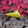 thumbnail image 1 of HOOWIFFY Yellow 12-Hole C Ocarina ABS Plastic Musical Instrument for Beginners and Professionals, 1 of 8