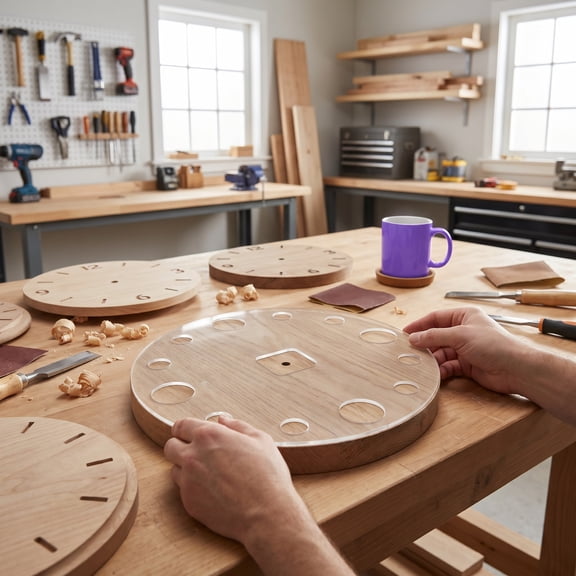 HOOWIFFY Acrylic Clock Template for Home Projects Clear Precision Stencil