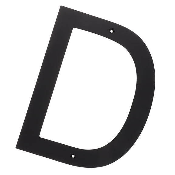 HOOWIFFY Black Alphabet Letter Door Sign for Apartment Exterior Identification, Easy to Install, and Stylish 1 Piece