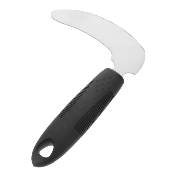 HOOWIFFY Adaptive Kitchen Tool Stainless Steel Black Steak for Disabled Adults