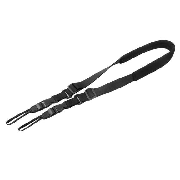 HOOWIFFY Adjustable Black Nylon Camera Shoulder Strap Universal Neck Belt for and Mirrorless Cameras