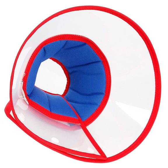HOOWIFFY Lightweight Blue Dog Scratch-Proof Cone Collar for Post-Surgery