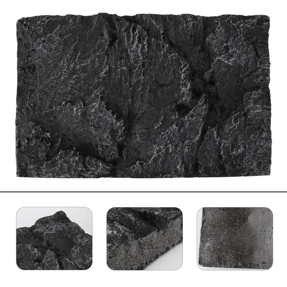 HOOWIFFY Aquarium Background Poster Fish Tank Background Board Black 1Pack