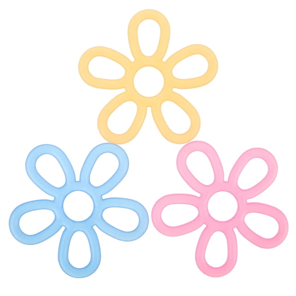 HOOWIFFY Silicone Hand Grip Strengthener Assorted Colors with 3 Resistance Levels for Home Exercise and Stress Relief