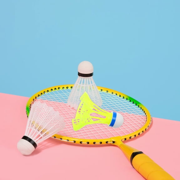 HOOWIFFY Durable Badminton Shuttlecocks Orange Nylon Foam for Stable Flight in Parks and Backyards