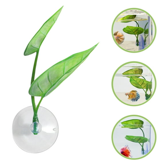 HOOWIFFY Betta Leaf Bed Betta Leaf Hammock PVC 1Pack for Betta Fish Sleeping Place
