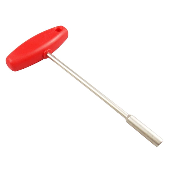 HOOWIFFY Bike Spoke Spanner Red Wire Adjust Tool with Sturdy T Shape Sleeve for Tight Spaces