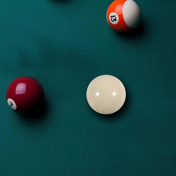 HOOWIFFY Billiards Supplies Billiard Ball Resin Beige for Beginners 1Set