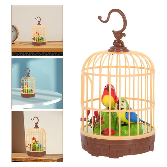 HOOWIFFY e Activated Talking Parrot Toy Realistic Birdcage Toy for Interactive Play Multi 1Pcs