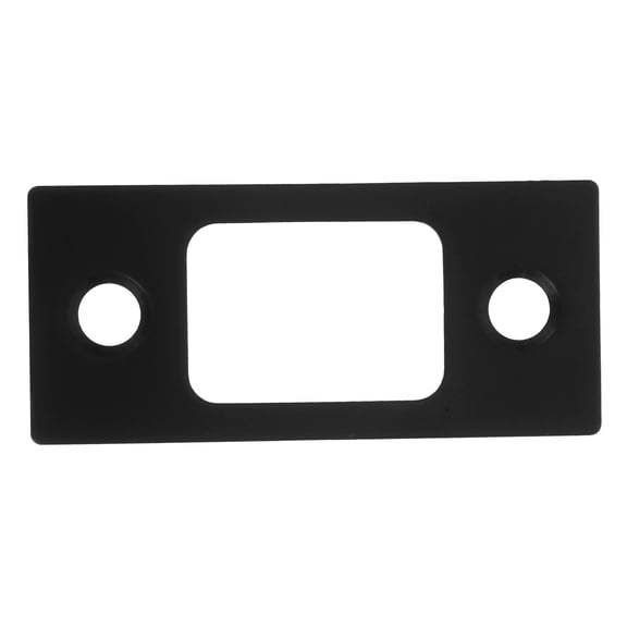 HOOWIFFY Black Door Strike Plate Stainless Steel Multi 1Set with Precision Alignment for Homeowners