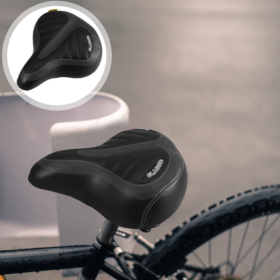 HOOWIFFY Thick Saddle with Spring Suspension - , Comfortable Seat for Mountain, Road, and Bikes
