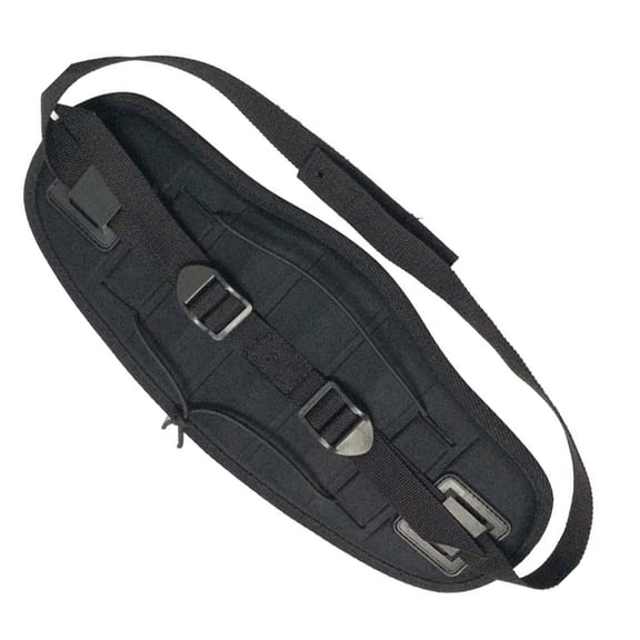 HOOWIFFY Black Inflatable Boat Back Rest with Curved Cushion for Reliable Outdoor Support