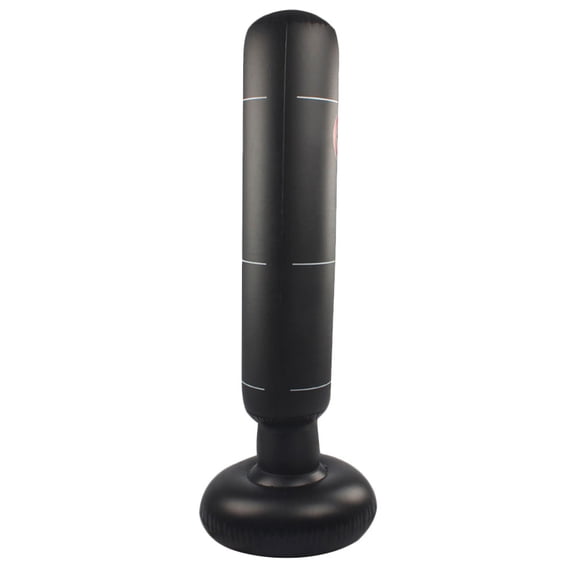 HOOWIFFY Black Inflatable Punching Tower Bag for Boxing Fitness and Agility Training