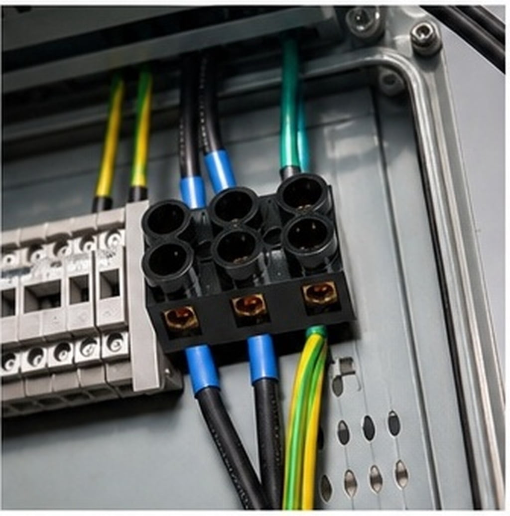 Electrical Terminals Rows HOOWIFFY Black Plastic Terminal p, Dual Row, 500V 60A, Reliable and ...