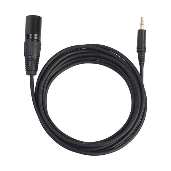 HOOWIFFY Black USB Guitar Cable with Shielded Xlr Connector and 44.1 Khz Digital Audio Quality