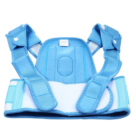 HOOWIFFY Kids Posture Correction Belt Blue Polyester 1Pack M Size for Daily Use