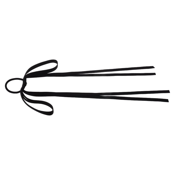 HOOWIFFY Womens Black Bowknot Hair Band Hair Tie Elastic Headband for Women and Girls 1 Piece