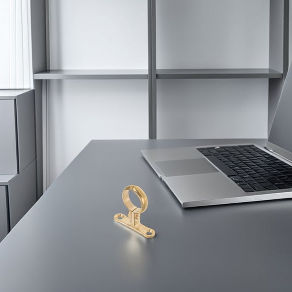 HOOWIFFY Golden Brass Pipe Clamp, Sturdy and Easy Installation for Home