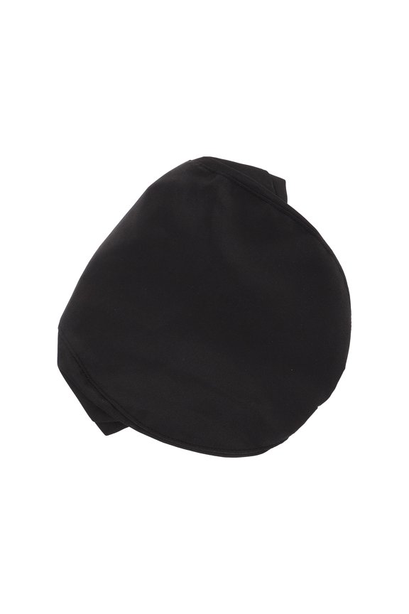 Breathable Black Chef Hat with Soft Cotton Fabric for Comfortable Restaurant Work Uniform