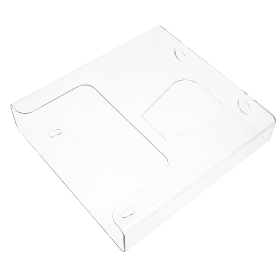 HOOWIFFY Clear Acrylic Wall Mounted Brochure Holder Rack, Transparent Display Organizer for , Menus, and Pamphlets, 1 Set