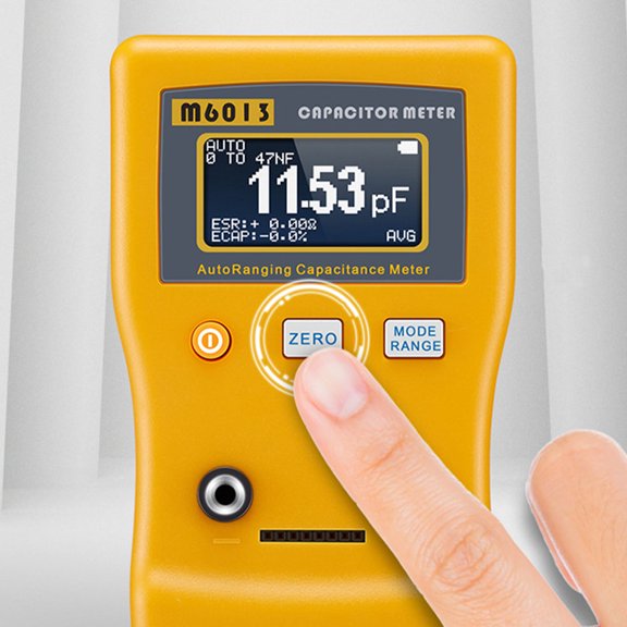 HOOWIFFY Portable Digital Capacitor Tester for Measuring Capacitance in Electronic Circuits