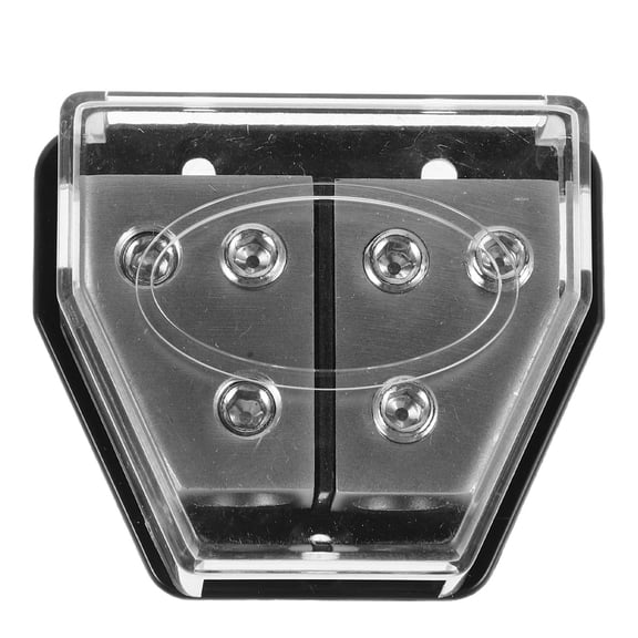 HOOWIFFY Car Stereo Power Wire Splitter Block with Noise Shielding, Ground Terminal for Automotive Audio Systems