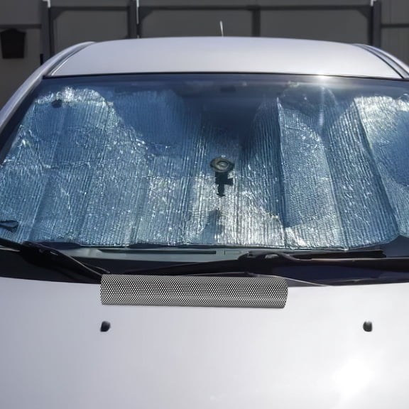 HOOWIFFY Black Windshield Banner Decal Sun Visor Sticker Heat Reduction for Car Front and Rear